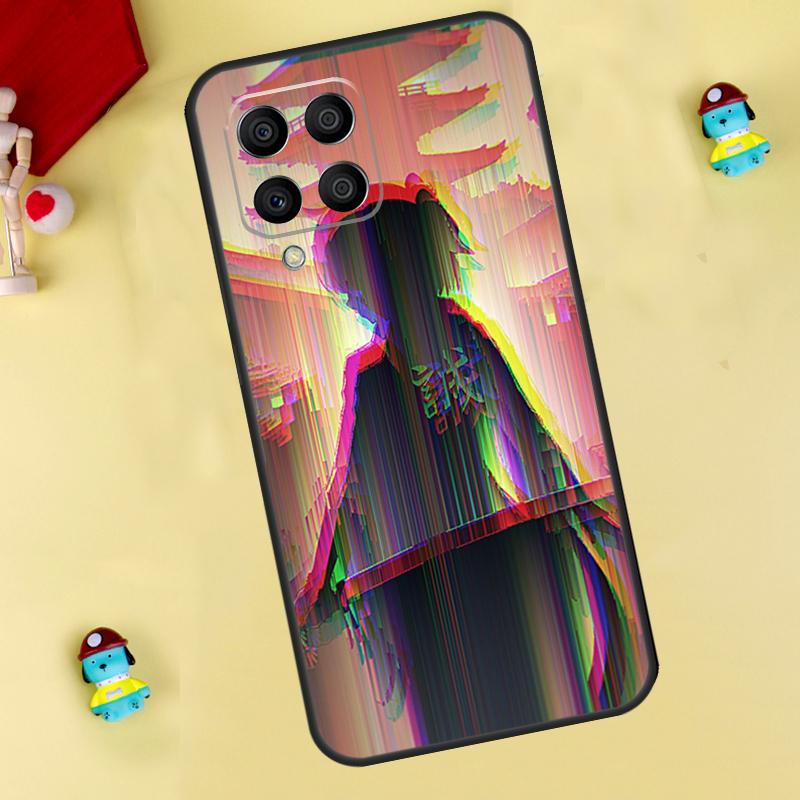 Чехол Vaporwave Glitch Аниме для Samsung Galaxy M13 M33 M53 M14 M12 M15 M06 M16 M36 M56 M31 M32 M52 M35 M55 M34 M54