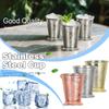 Mint Julep Cups, Classic Stainless Steel Glasses For Party Bar Home Restaurant, 12 Oz Metal Cocktail Glasses For Beer Juice Beverage
