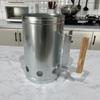 Charcoal Chimneys Starter Extra Large Capacity Small Chimneys with Wooden Handle for Charcoal Grill And BBQ