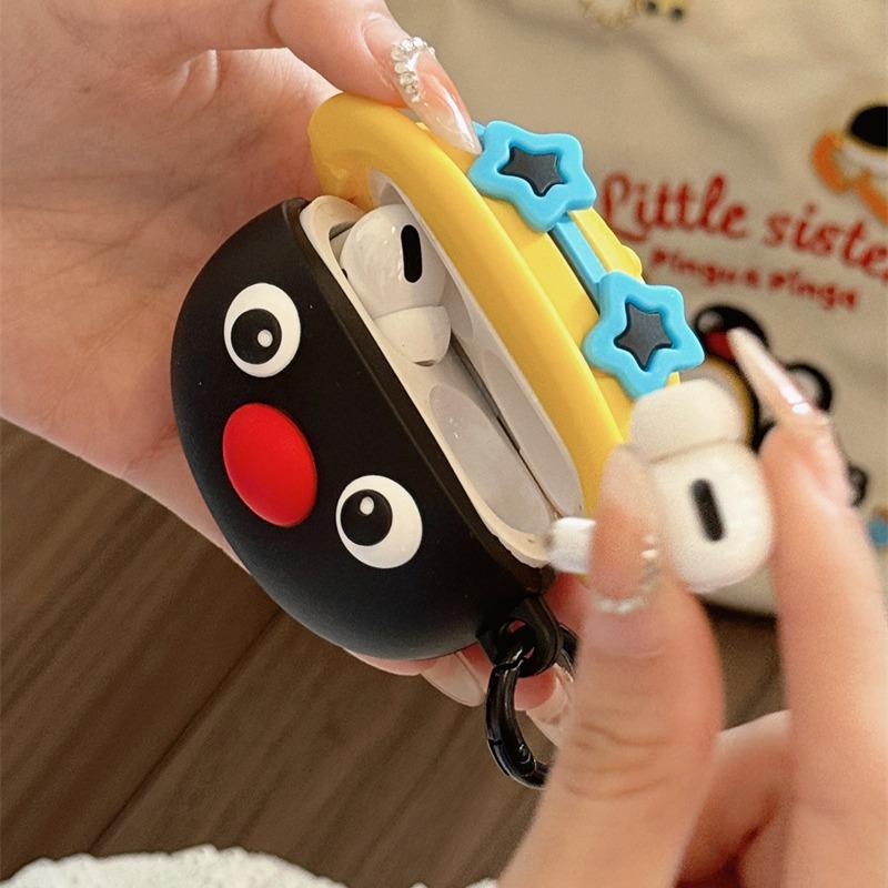 3D мультяшный пингвин Bluetooth защитный силиконовый чехол для наушников Airpods Pro 2 Чехол/Airpods Pro Чехол/Airpods 1/2/3 Чехол для детей