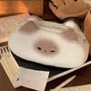 Милый мультяшный сиамский кот PuPu, плюшевая сумка для ручек, большая емкость, Kawaii, пенал для мальчиков и девочек, канцелярские принадлежности, школьные принадлежности