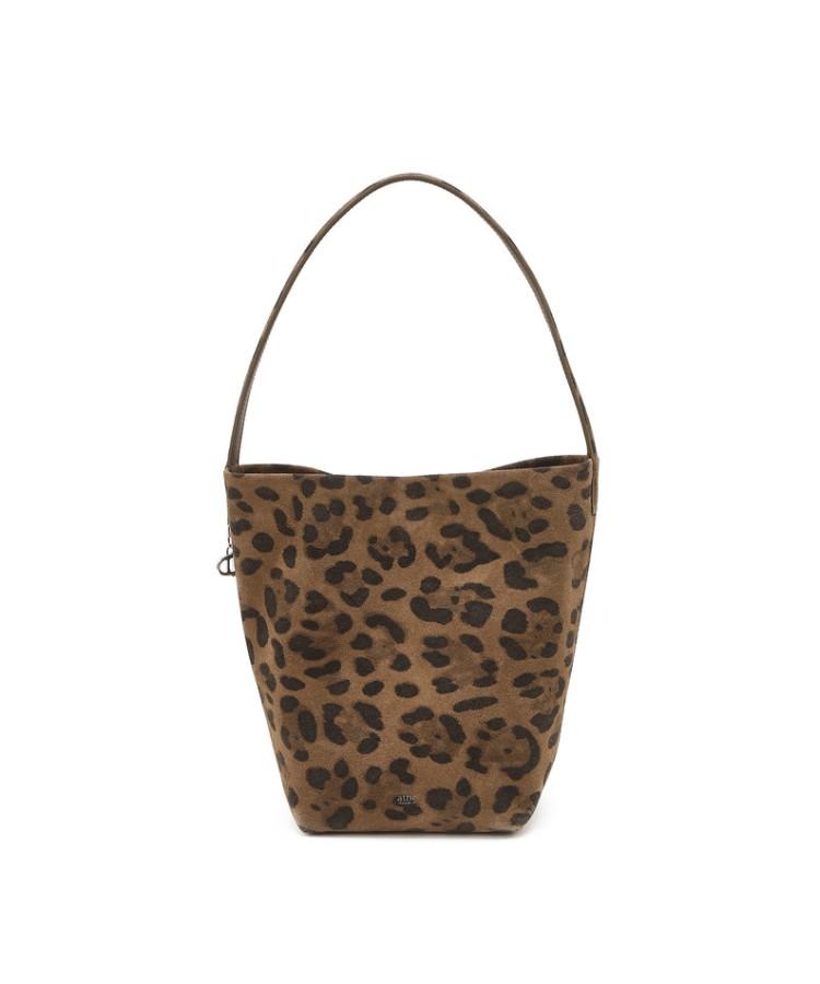 Athe Vanessabruno [Panier] Brown Leopard Suede Panier Bucket Bag S Aaba5F207W1