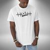 DJ Heartbeat T-Shirt Funny Turntable Deck Vinyl Junkie Small To 5XL