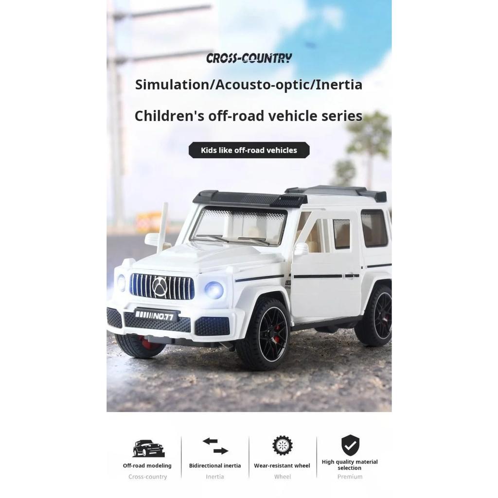 1/32 Scale Simulation BENZ G Plastic Car Toy Car Model Luminous Inertia Toy Die Casting Car Model Children Toy New Year Gift