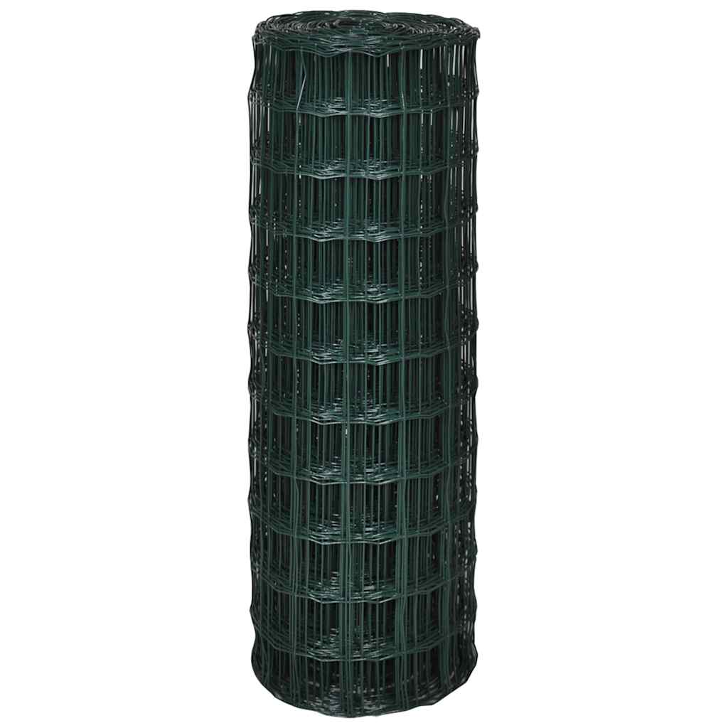 Vidaxl Euro Ogrodzenie, Stalowe, 25 X 1,2 M, Zielone