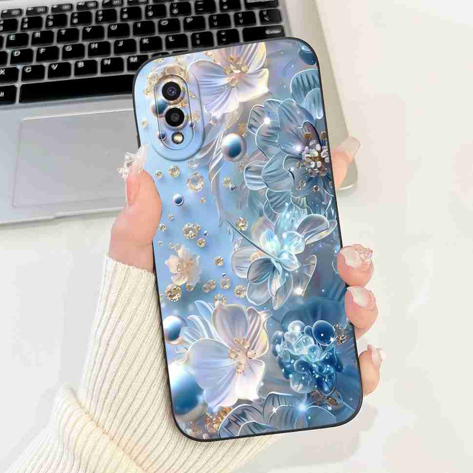 Для Samsung Galaxy A02 SM-A022F Чехол Роскошный Цветочный Модный Мягкий Силиконовый ТПУ Чехол Для Samsung A02 M02 6.5" SM-M022F Чехол для Телефона