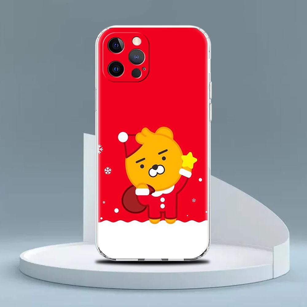 Прозрачный чехол Kakao Friends для Apple iPhone 13 11 14 12 Pro 7 8 Plus XR X XS Max 6 6S 13Pro, силиконовый чехол для телефона