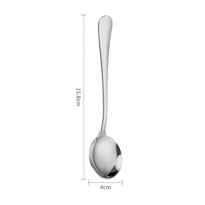Household Stainless Steel Korean Spoon Household Kitchen Spoon Capacity Gold Silver Mirror Polished Cutlery Coffee Cutlery