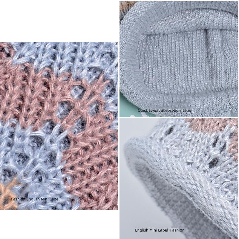 2023 Мужская зимняя вязаная шапка для езды на велосипеде, защита ушей, теплая фуражка, повседневная модная шляпа от солнца, шапки-бомберы