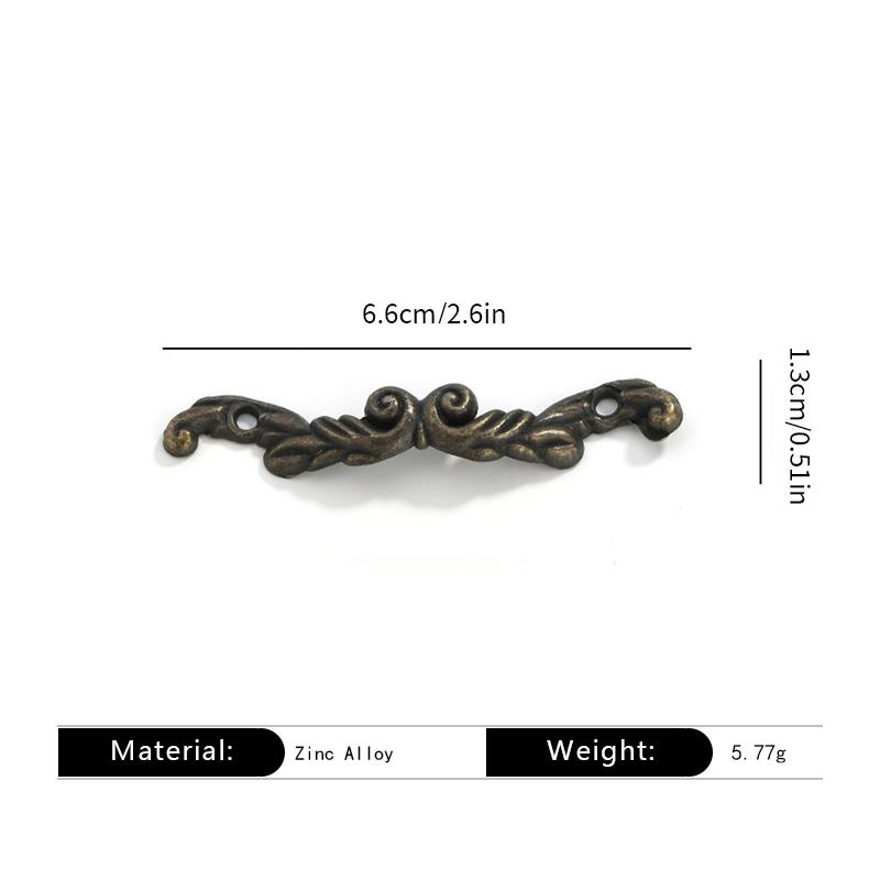 Zinc Alloy Mini Drawer Handles - Antique Jewelry Box Pulls, Decorative Cabinet Hardware for Gift Packaging & DIY Craft