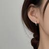 Love Ear Buckle Women's Summer Heart Earrings Light Luxury Full Diamond Cupid One Arrow Through Heart Earrings