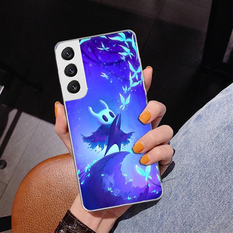 Мультяшный чехол для телефона Hollow Knight для Samsung Galaxy S24 S25 Edge S26 Ultra S23 S22 S21 Plus S20 FE + Персонализированный чехол с принтом Ga