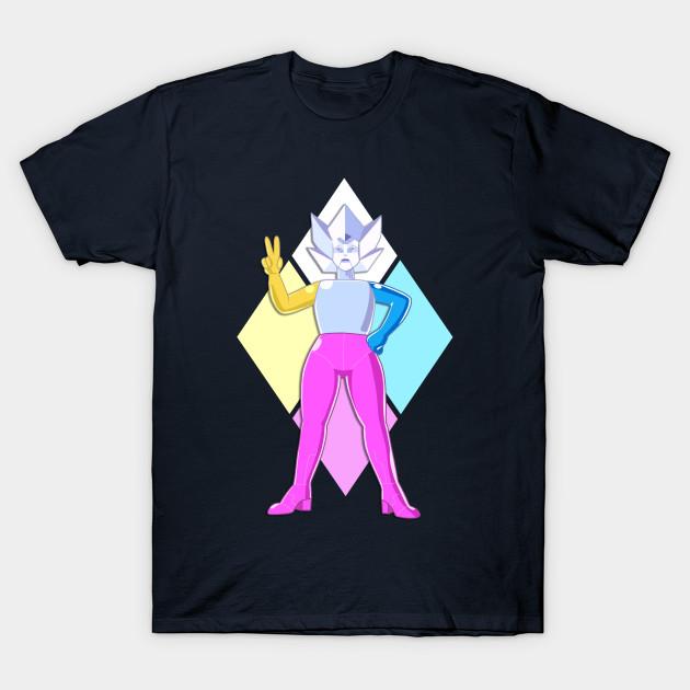 Asian Size Men Black Print T-shirt Diamond Ship - Steven Universe No-Cut Heat Transfer Print Cotton Tshirt