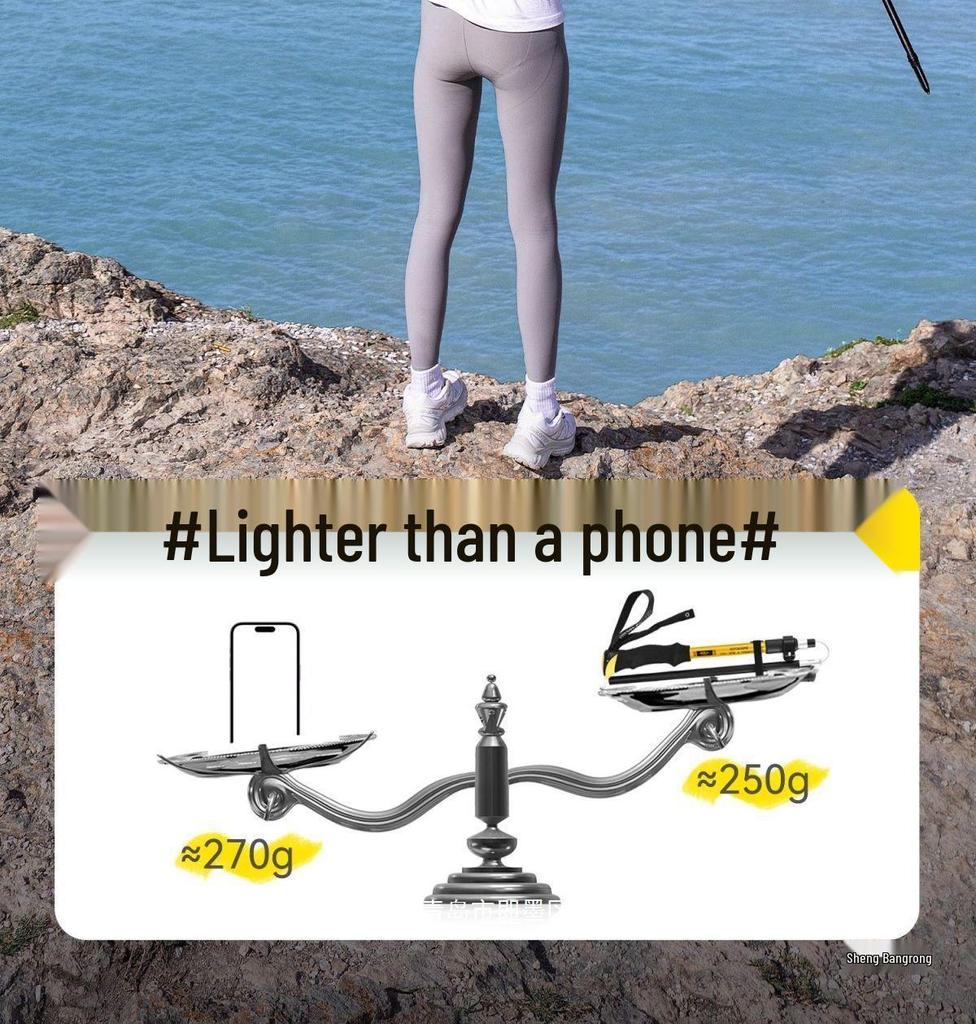 Foldable Carbon Fiber Trekking Poles for Men & Women - Telescopic Hiking and Climbing Sticks