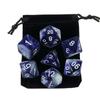 7шт игральные кости с мешком DnD d4,d6,d8,d10,d%,d12,d20 многогранные детали настольной игры RPG