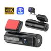 Автомобильный видеорегистратор 4K+1080P HD с Wi-Fi, GPS, передней и задней камерами, двойная запись, гарантия 1 год