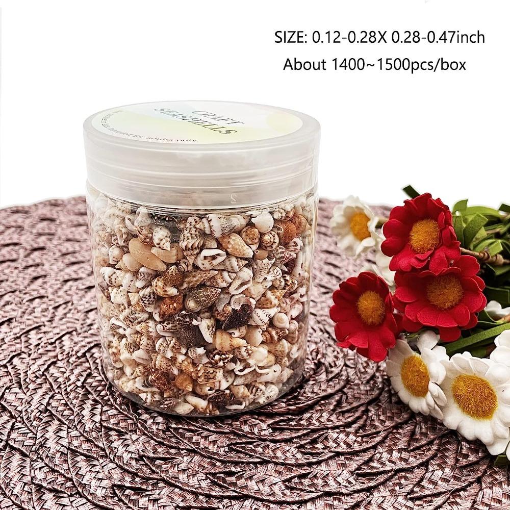 1500 шт. спиральных ракушек, морские ракушки, 1500 шт. подвесок-шармов из смешанных ракушек, пляжная тематическая вечеринка