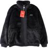 Comfortable Loose Warm Casual Fleece Jacket Men Jacket Black AFDT639-3