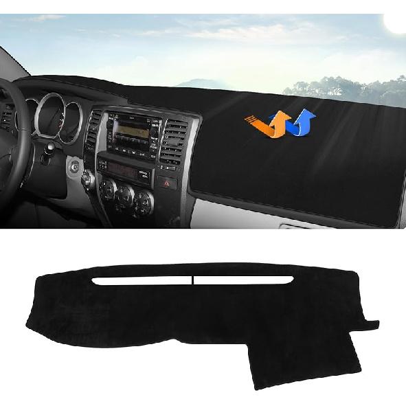 Autorder Dashboard Cover Mat For 2002-2005 Dodge Ram 1500 & 2003-2005 2500/3500 Accessories Dash Cover Flannel Dash Mat Sunshade Glare UV Rays