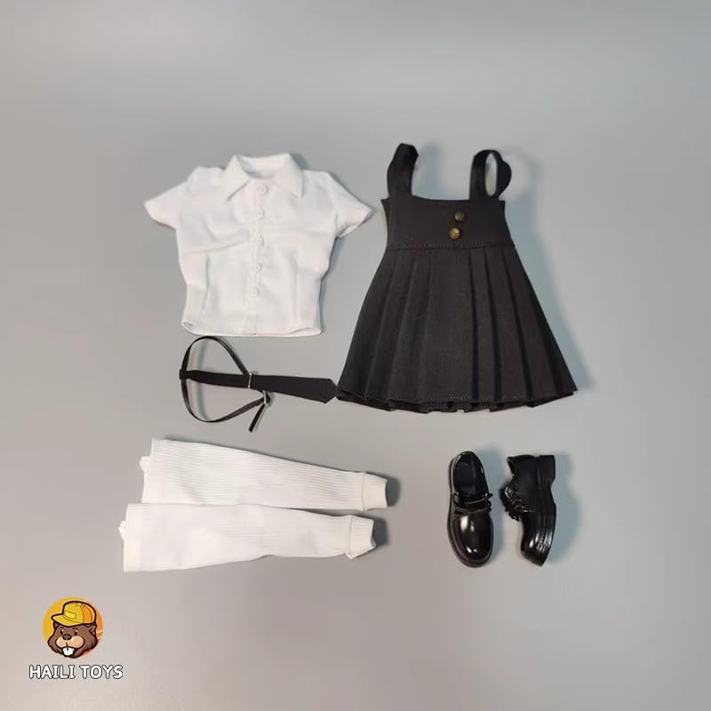 Accessories for for TBLeague and Other Bodies HAILI TOYS Office Lady OL Workplace JK Uniform Suspender Stocking Leather Loafer Shoes and Head Not