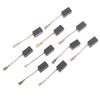 10Pcs Graphite Copper Motor Carbon Brushes Kit For 100Mm Angle Grinder 6*8*14Mm