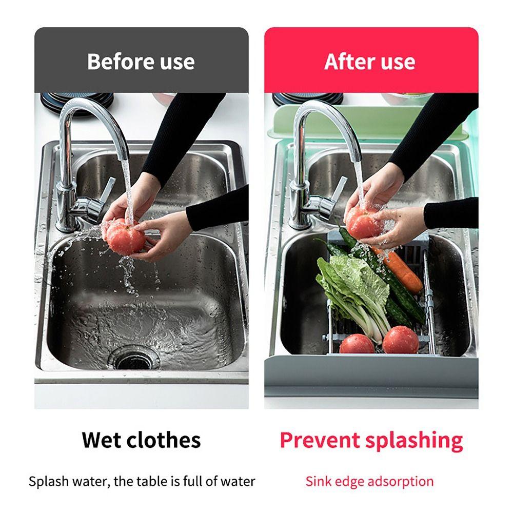 Защита края раковины от брызг воды Силиконовый бортик для ванны для кухни и ванной
