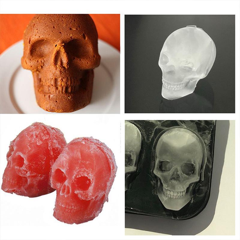 3D 3D скелет силиконовая форма для отделения льда DIY Хэллоуин Лето напиток форма для кубиков льда шоколадный торт украшения кухонные принадлежности