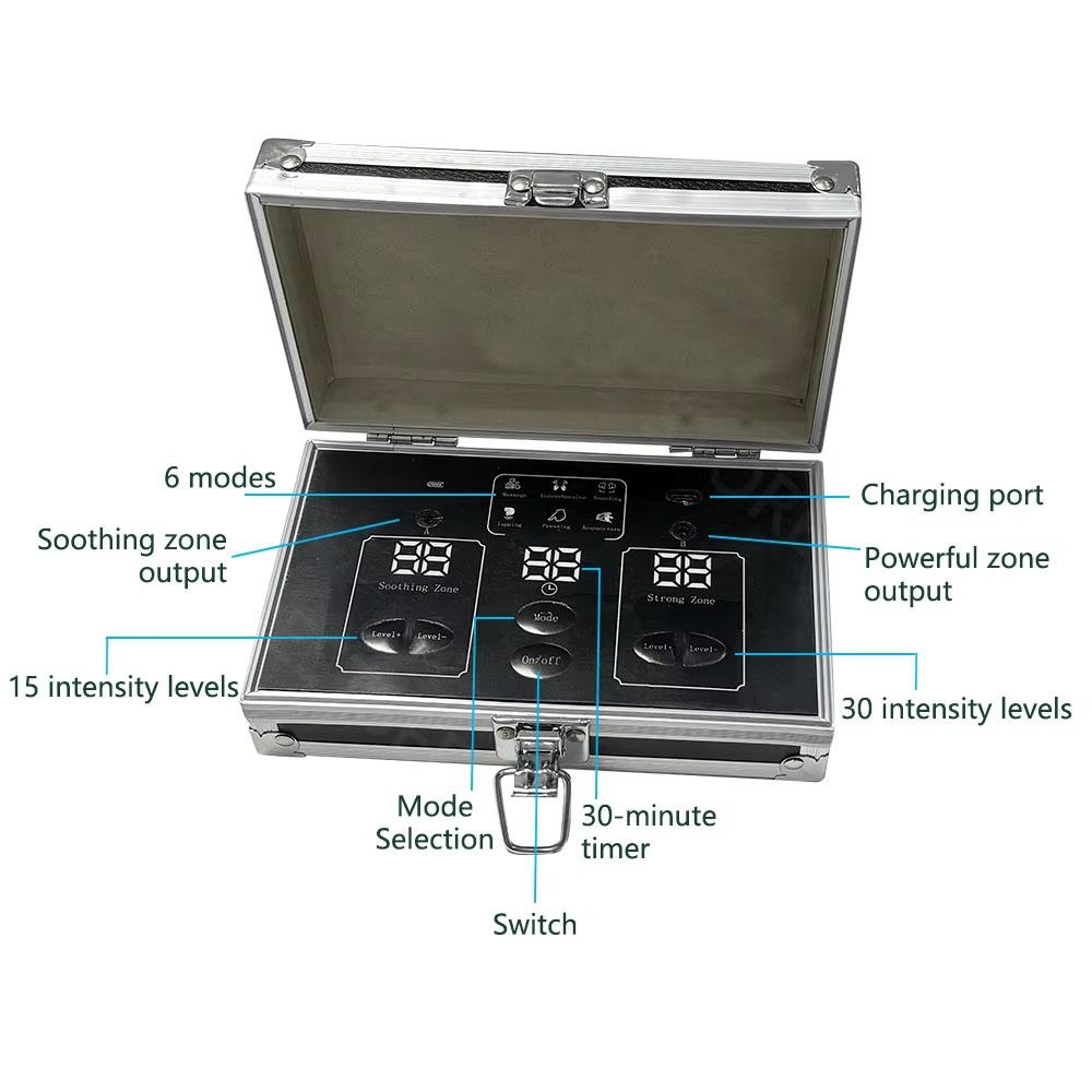 Миниатюрный физиотерапевтический прибор Fohoww Bioenergy Massage Machine Биоэлектрический меридиональный дредж-пульс DDS Биоэлектрический массаж