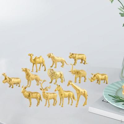 Фигурки животных Модель Олень Жираф Образовательный игровой набор Игрушка Настольное украшение Мальчики Девочки Малыши Вечеринка