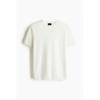 H M sliM FiT Fine KniT T sHirT wHiTe