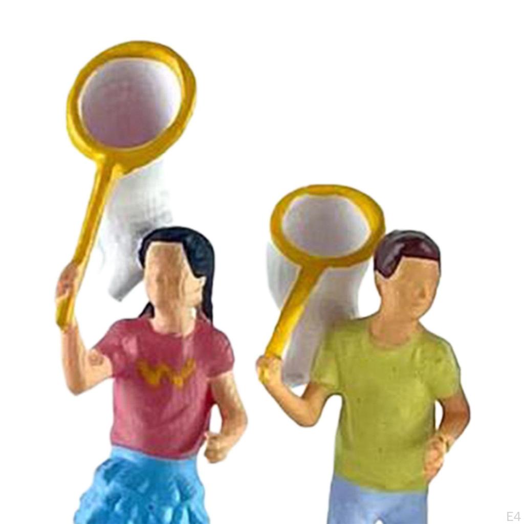 1/64 Миниатюрные фигурки людей Диорама Фигурки Коллекция из смолы Поделки Раскрашенные вручную для