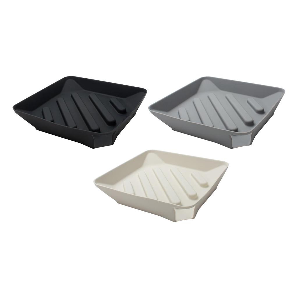 Draining Tray Silicone Sponge Holder Versatile Heat Resistant Organizer Dish Drying Mat for Kitchen Sink Area