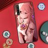 Чехол Genshin Impact Яэ Мико для Huawei Nova Y73 Y72 Y90 Y70 Y60 Y91 Y61 12s 12i 11i 8i 9 10 SE P40 Lite P60 P30 Pro