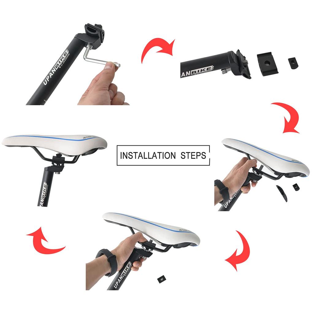 Подседельный штырь велосипеда UPANBIKE, длина 45 см, подседельный штырь для горного велосипеда, шоссейного велосипеда, 25,4 мм, 27,2 мм, 28,6 мм, 30,4 мм, 30,9 мм, 31,6 мм (27,2 мм)