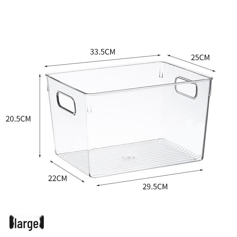 Refrigerator Storage Drawer Box, Food-Grade Transparent PET Basket