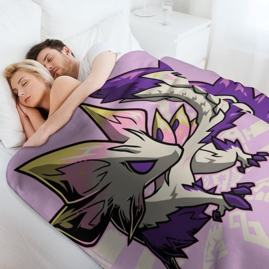 Плечистый плед Mizutsune из Monster Hunter Современный дизайн Мягкий плед для домашнего декора