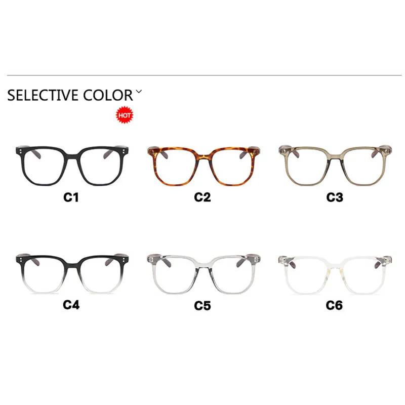 Квадратные мужские очки для близорукости с дужками под дерево и металлическими заклепками Очки для близорукости 0 -0.5 -1 -1.25 -1.5 -1.75 -2.0 До -6