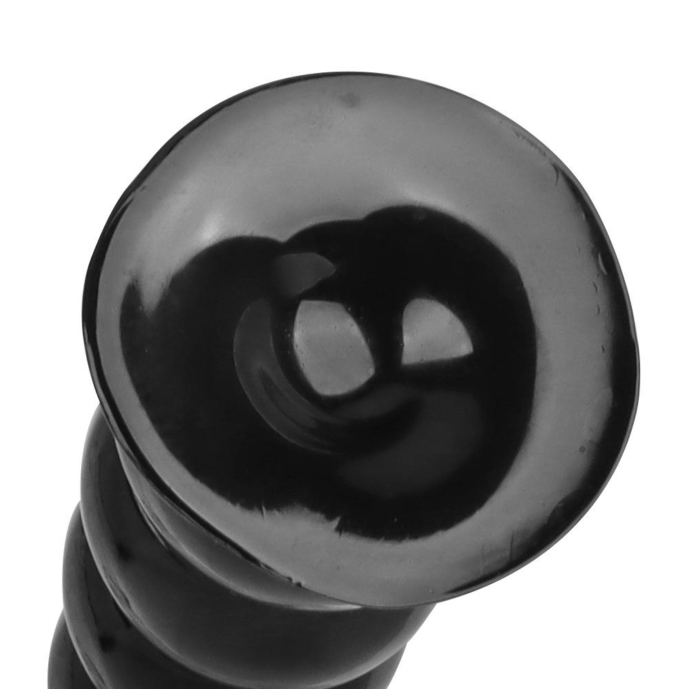 Черный ПВХ дилдо с присоской Анальная пробка Мастурбатор Секс-игрушка Ремешок на пенис Большой член Фистинг