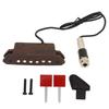 Guitar Pickup Kit Noise Reduction Hole Free Acoustic Guitar Double Coil Soundhole Pickup Amplifier