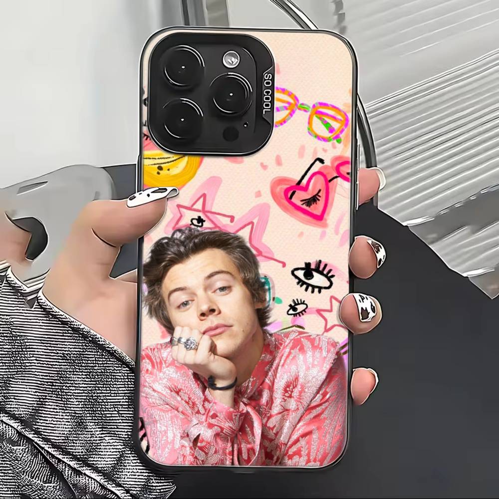 Чехол для телефона H-HaRRy Music S-Styles для iPhone 17,16,15,14,13,12,11 Plus,Pro Max,XS,Цветной Серебристый Черный Чехол