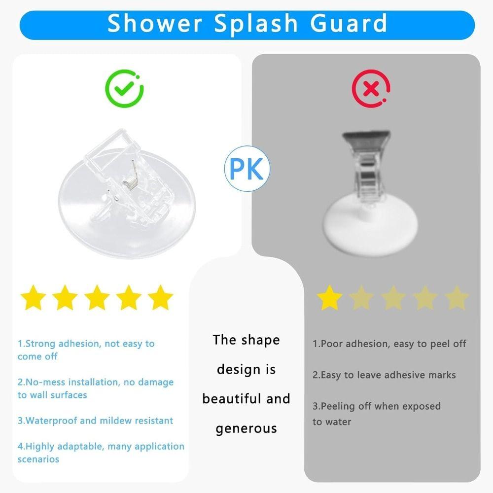 Self Adhesive Shower Curtain Weights Clear Curtain Fasteners Windproof Curtain Clips Home Indoor