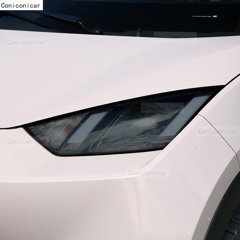 For BYD DOLPHIN MINI EV 2025 Car Headlight Smoked Black TPU Protective Film Front Light Tint Change Color Sticker Accessories