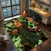 Cool Zoro Green Hair Pirate Swordsman Rug Carpet Large Area Rug Non Slip Washable Floor Mat Gamer Room Bedroom Home Decor