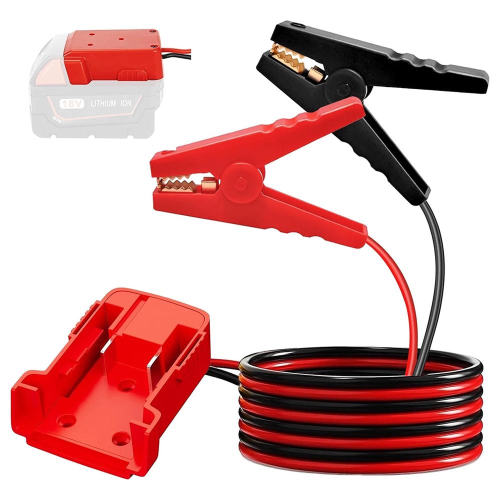 Зажим-перемычка для аккумулятора, адаптер питания для аккумулятора Dewalt/Milwaukee 11V, пусковое устройство для запуска автомобиля 1,18 фута