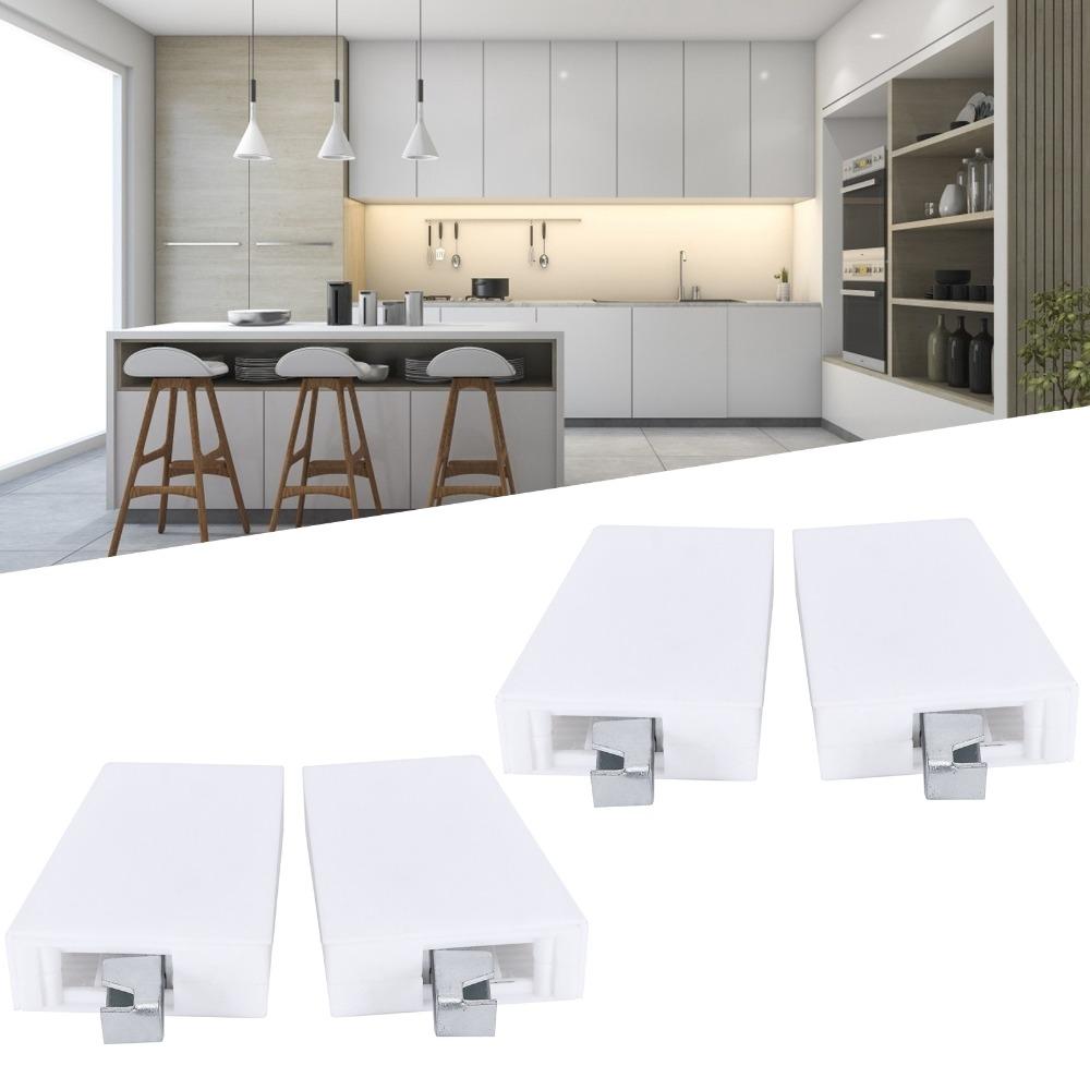 4pcs White Cabinet Hanger Bracket Adjustable Wall Hanging Bracket Wall Mounted Cabinet
