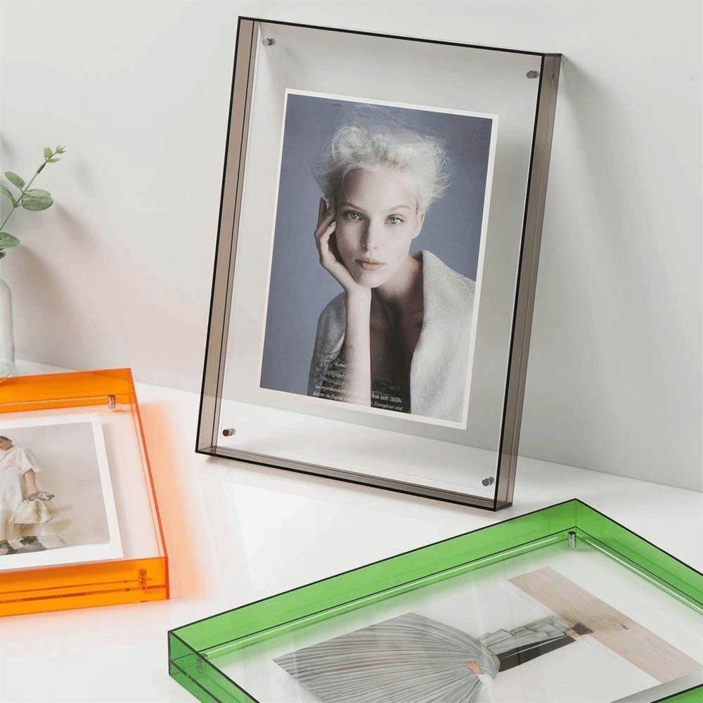 Thickened Colorful Square Photo Frame Transparent Picture Frame Ornaments Poster Painting Hall