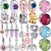 100% 925 Silver Cassette Cute Ox Cat Flower Angel Wings Spinning World Dangle Beads Fit Original  Charms Bracelet Jewelry