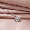 Sunflower Necklace Women'S Simple Natural Versatile Trend Inlaid Pendant Clavicle Chain Accessories