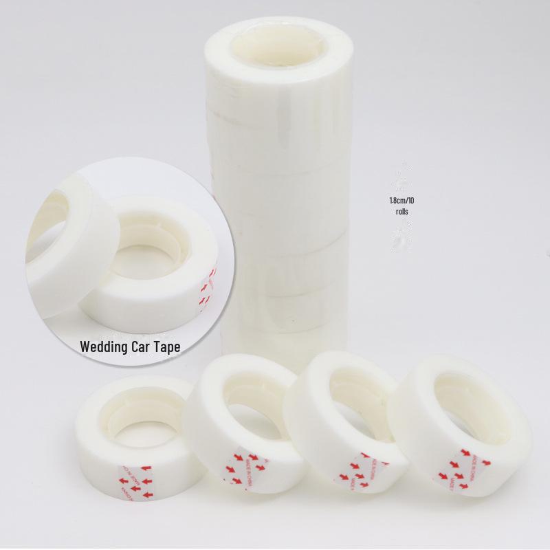 Прозрачная клейкая лента с цветочным узором для канцелярских товаров и упаковки.