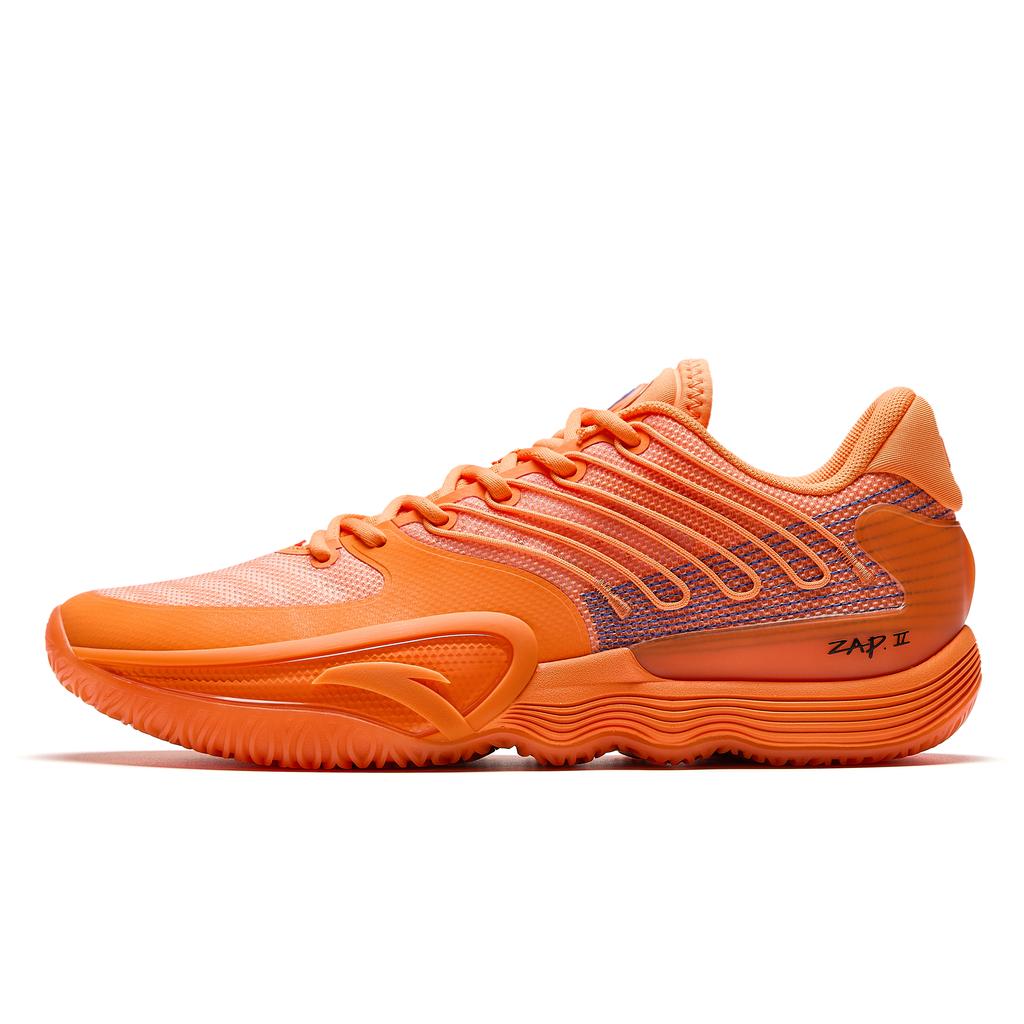 Anta Shunxi 2 Energy Orange Nitrogen Technology Professional Performance Shock Absorption Wear Resistant Low Top Basketball Shoes 912511107Q-9